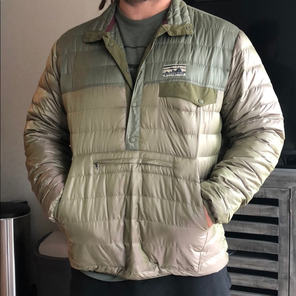 patagonia down snap pullover